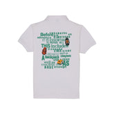 Status Quo Boys Placement Typography Printed Polo Collar Tshirt